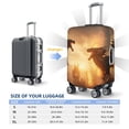 thumbnail image 4 of Zufioo Castle Cool Fire Dragon Print Luggage Case Protective Cover, Zippered Anti-scratch Luggage Case Cover, Suitable for Travel, Business, Unisex-Large, 4 of 7
