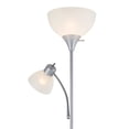 thumbnail image 6 of Globe Electric Delilah 72" Silver Torchiere Floor Lamp with Reading Light, 6 of 7