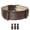 Brown Band / Silver Buckle, variant on Rebel Leather Watch Strap - Brown - L - 20mm - Shiny Silver Buckle