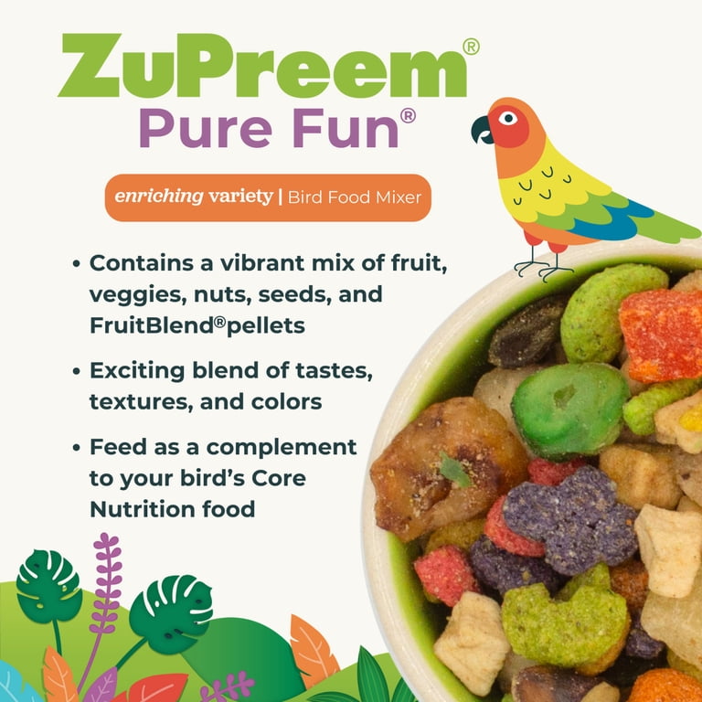 Zupreem Fruitblend Natural Flavor Parrot & Conure Pellets, 2 Lb photo 3