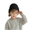 thumbnail image 2 of Children's Kids Girls Boys Thermal Lined Plain Hat Stretchy Beanie Hat 1 to 15 Yeas for Winter Autumn, 2 of 6