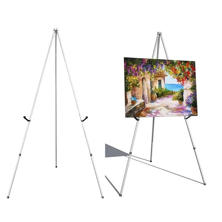Tripod Easel Stand with Carrying Bag Photo Tabletop Easels for Wedding Signs  C Black Iron 