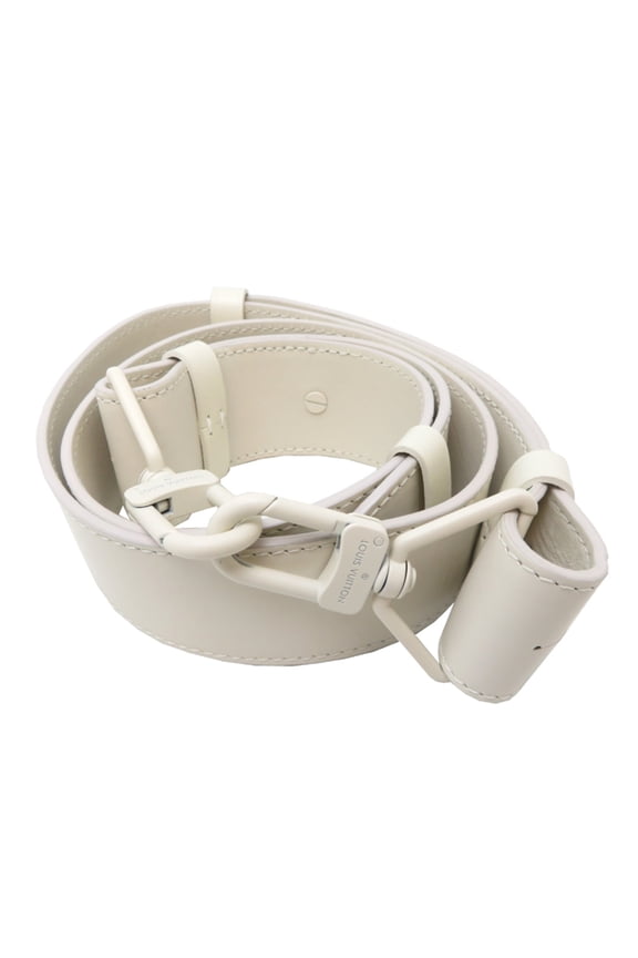 Pre-Owned Louis Vuitton Virgil Abloh Steamer Bag, Men's, Shoulder Strap, Leather, White