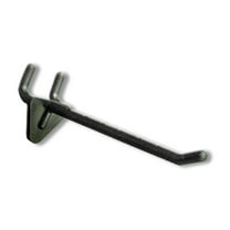 Azar Displays 800074-BLK Black 4" Glass-Filled Nylon Hook: 0.287" Diameter, 50-Pack