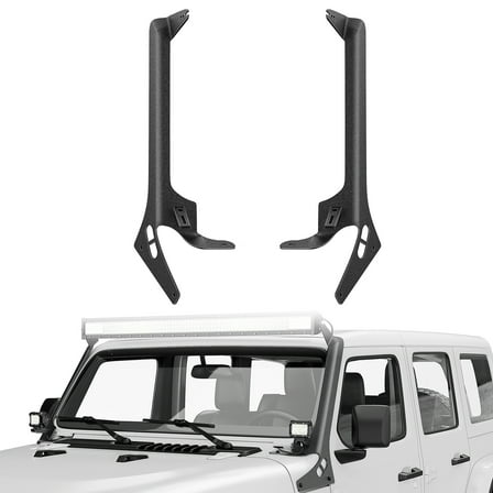 Nilight Windshield Frame A-Pillar Mounting Bracket for 52 Inch Light Bar and Light Pods Compatible with 2018-2022 Wrangler JL JLU Gladiator JT, 2 Years Warranty