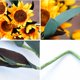 thumbnail image 5 of 6 cabezas de seda artificial ramo de girasol flores de crisantemo decoración del banquete de boda DIY GeweYeeli JJ16816-00, 5 of 7