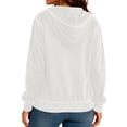 thumbnail image 5 of Womens Long Sleeve Zip Up Hoodies Plus Size Drawstring Comfy Tunic Sweatshirt Casual Lightweight Fall Jackets with Pockets, 5 of 8