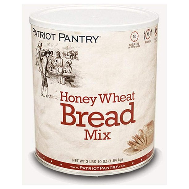 Patriot Pantry Honey Wheat Bread Mix (48 servings) 10 Can