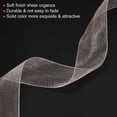 thumbnail image 4 of Uxcell 4cm 50 Yard Sheer Organza Ribbon Chiffon Fabric Gift Wrapping, Champagne Pink, 4 of 6