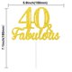 thumbnail image 2 of Cake topper KELTORA 40 y fabuloso con brillo dorado, 2 of 9