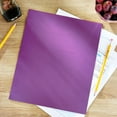 thumbnail image 3 of (5 pack) Pen + Gear Two Pocket Paper Folder, Solid Purple Color, Letter Size, 3 of 6