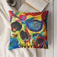 thumbnail image 3 of SHANXI Throw Pillow Covers Gorgeous Skull Gothic Fantasy Square Pillowcases for Home Decor Sofa Car Bedroom Pillow Cases 12x12in, 3 of 5