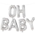 thumbnail image 1 of KatchOn, Silver Oh Baby Balloons - 16 Inch | Oh Baby Mylar Balloon for Baby Shower Decorations | Oh Baby Balloon Banner | Oh Baby Balloon Sign, Gender Reveal Balloon for Gender Reveal Decorations, 1 of 8