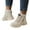 Khaki, variant on Aueoeo Women's Winter Snow Boots, Fashion Winter Sneakers Versatile Warm High-top Snow Boots Cotton Shoes Velvet Outdoor Warm Shoes on Clearance