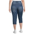 thumbnail image 2 of A3 Denim Women's Plus Size Constructed Waist Capris, 2 of 5