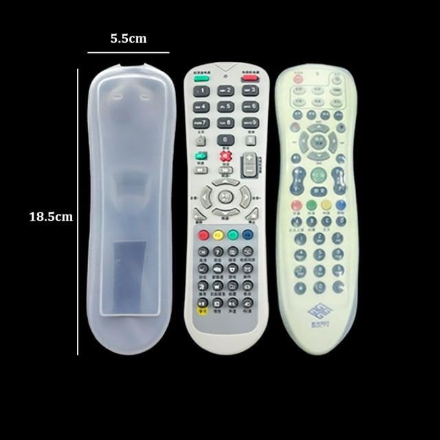 1PC Silicone TV Air Condition Remote Control Protctive Case Waterproof Dust Protective Storage Bag 18.5X5.5cm