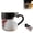 1PC, variant on Heart Shaped Color Changing Magic Ceramic Mug, Temperature Activated Reveals Red Hearts with Hot Drinks, Heart Handle Design for Coffee Tea, Gift for Birthday Anniversary Christmas