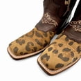 thumbnail image 3 of Women’s Genuine Leather Square Toe Leopard Print Cowboy Cowgirl Boot, 3 of 6