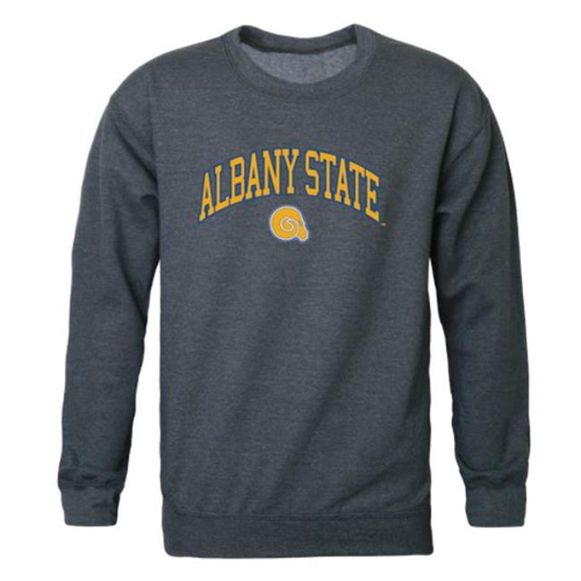 W Republic 541-260-HCH-01 Albany State University Campus Chandail en Molleton Col Rond, Charbon Chiné - Petit