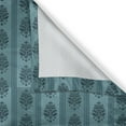 thumbnail image 6 of Ambesonne Damask Valance & Curtain, Medieval Gothic Rococo, 55"x36", Petrol Blue, 6 of 6