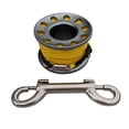 thumbnail image 2 of Clip de Carrete shamjiam Cave Wreck Tech buceo broche de presión gris, 2 of 9