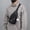 Black _Base#22029, variant on Crossbody Sling Bag Fanny Pack for Men & Women, Adjustable Waist Belt, 4-Zipper Pocket Oxford Cloth Running Hiking Travel Bag with Headphone Hole