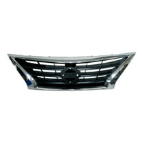 New Aftermarket  Chrome And Black Front Grille 623109KM0D One Piece fits 2015-2019 Nissan Versa