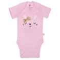 thumbnail image 4 of Just Born® Organic Baby Girl Bunny 4-pack Bodysuits, 4 of 8
