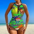thumbnail image 2 of Rugrats One-Piece Swimwear Sexy Mesh Monokini Swimsuit with Detachable Padding Bathing Suit Swimdress S, 2 of 7