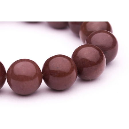 Mookaite Round Beads (Round - Shaped Mookite Beads Semi Precious Gemstones Size: 14x14mm Crystal Energy Stone Healing Power for Jewelry)