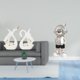 thumbnail image 2 of Elegante Estatua De Astronauta Cisne, Escultura Creativa De Cerámica Animal, Figura Decorativa Moderna Para Estantería, Armario, Chimenea, Estante, Escritorio, Regalo De Inauguración De La, 2 of 8
