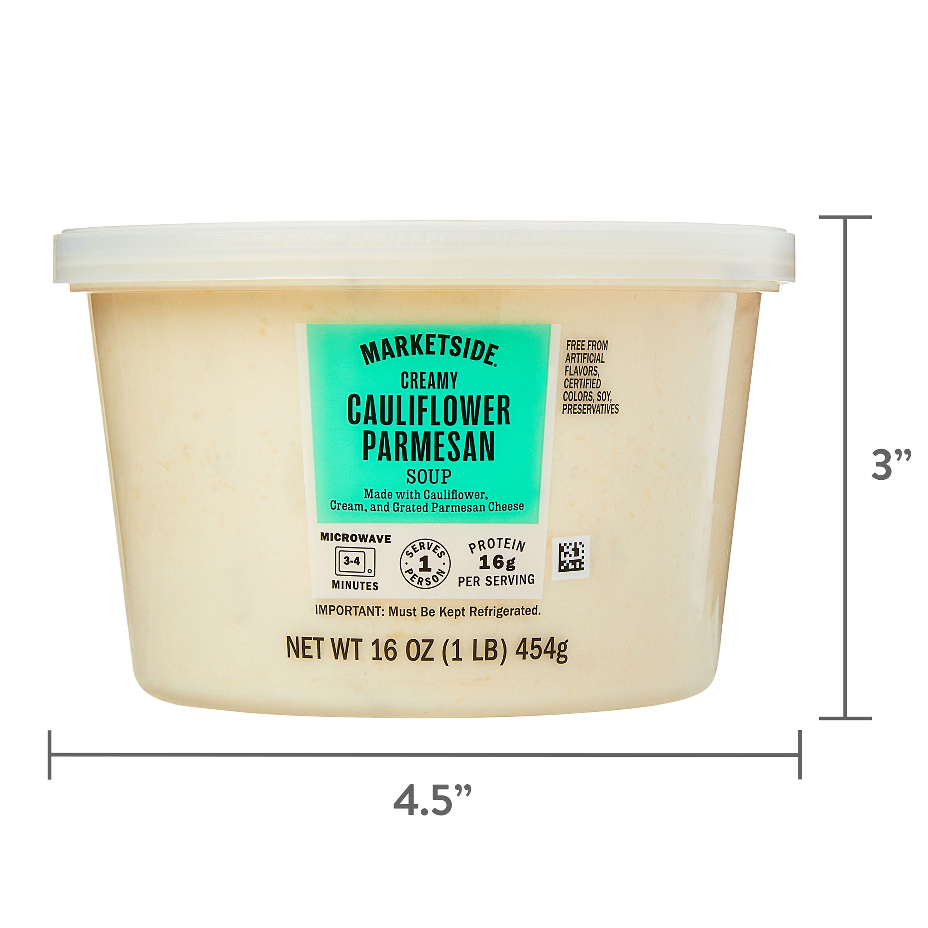 Marketside Creamy Cauliflower Parmesan Soup, 16 Oz