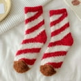 thumbnail image 2 of EnJoCho Cute Coral Winter Sleep Socks For Ladies Women'S Coral Winter Sleep Socks Womens Fuzzy Socks Slipper Winter Comfy Cozy Socks Cabin Warm Home Socks，Christmas Candy Socks, 2 of 3