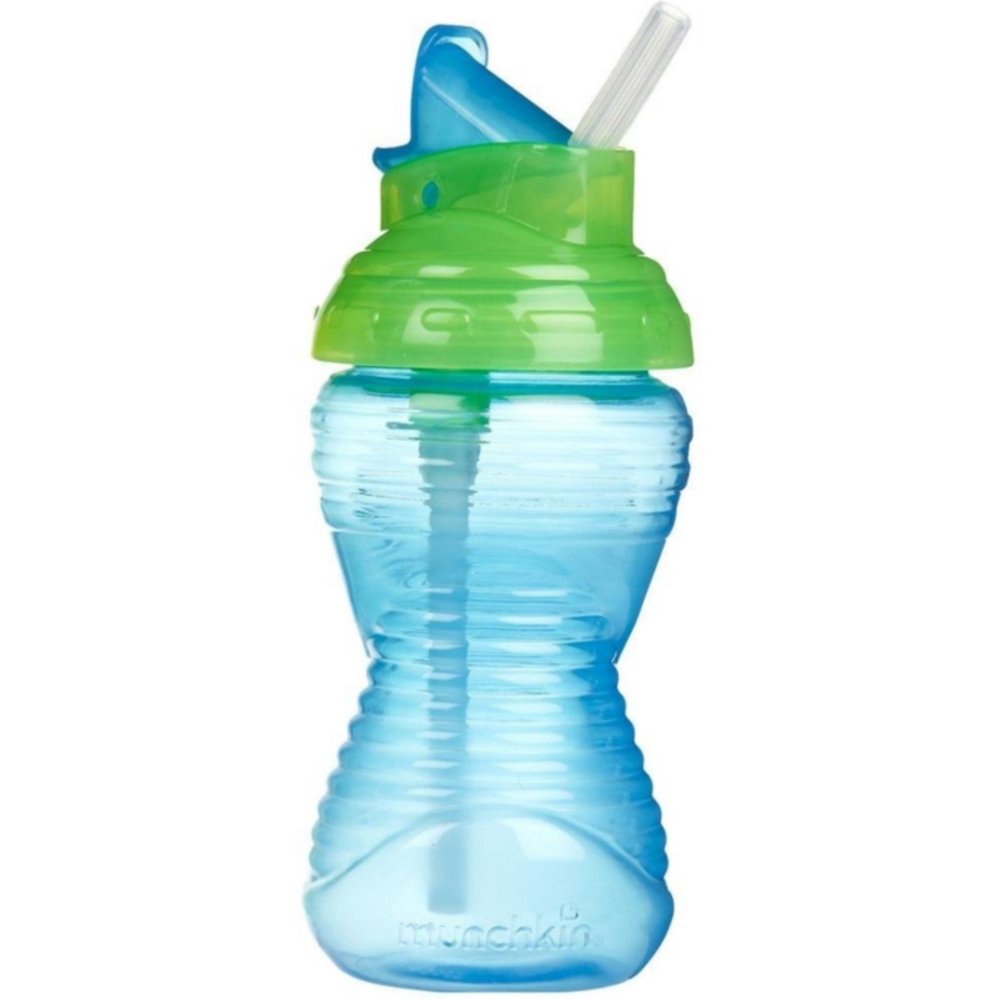 Munchkin Mighty Grip Flip Straw Cup, 10 Ounce, Colors May Vary