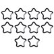 thumbnail image 1 of 10 Uds. Mosquetón con forma de estrella de , Clip para llavero, bloqueo a presión, resistente para mochilas, accesorios para botellas de , negro, 1 of 8