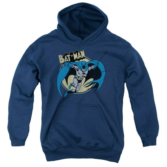 Batman - Through The Night - Youth Hooded Sweatshirt - Large