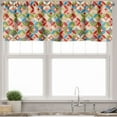 thumbnail image 3 of Ambesonne Geometric Valance & Curtain, Japanese Interlocking, 55"x45", Multicolor, 3 of 6
