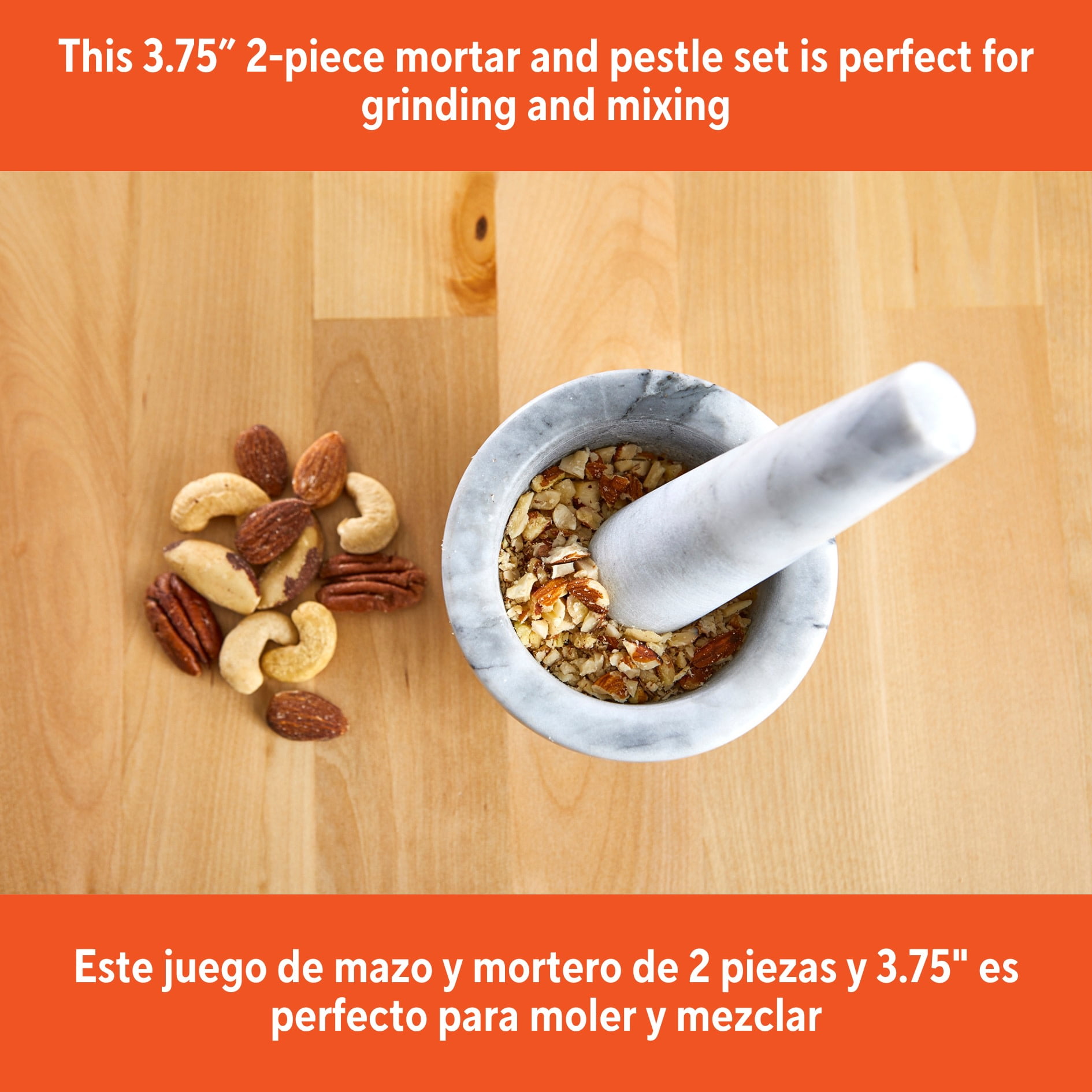 IMUSA 3.75in Marble Mortar & Pestle