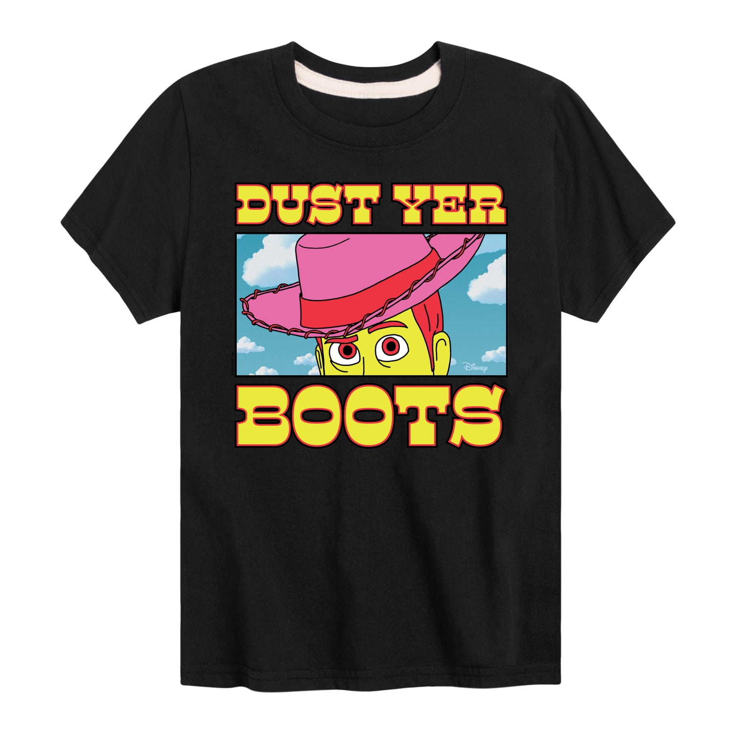 Toy Story 4 - Woody Dust Yer Boots - Toddler & Youth Short Sleeve Graphic T-Shirt