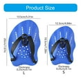 thumbnail image 5 of 2pcs Swimmer Silicones Hand Paddles Webbed Swim Gloves Manacle Flippers, 5 of 13