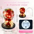 thumbnail image 2 of Qoosea Mothers Day Gifts for Mom, Artificial Flowers Red Roses in Glass Dome with Lights, Light up Rose Anniversary Romantic Gift for Her, Birthday Gifts for Women, Mom, Wife, Girlfriend, 2 of 9