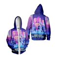 thumbnail image 5 of Sudadera con capucha y cremallera de grupo femenino Demon Hunter de K-POP, varios patrones, todas las tallas, unisex., 5 of 5