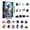 B, variant on Jollyzo Halloween Advent Calendar 2026, Halloween Vacation Countdown Calendars, Halloween Ornaments Gifts with 24 pcs Collectible Doll Figures for Kids and Adults