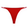 thumbnail image 2 of Gibobby Tangas de mujer ilusion Sexy Girl's New Cut Out Butterfly Pearl Tanga de encaje Doble capa Correa fina Sexy Tanga Bordado de Cintura Bikini sexy(Rojo,G), 2 of 5