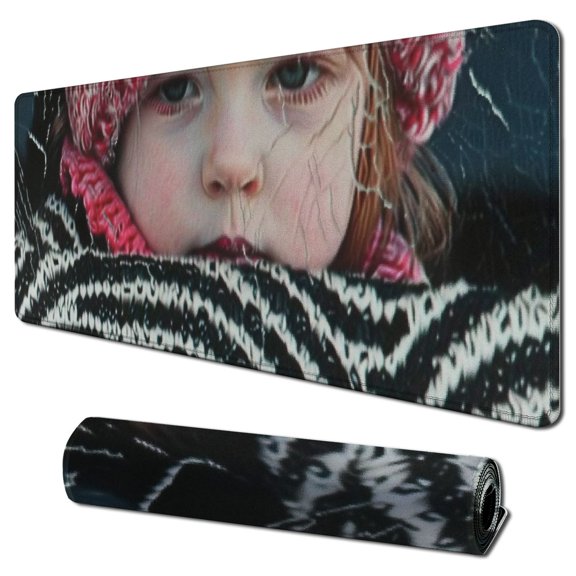 nygtbtfer Photo Mouse Pad Custom Picture Insert 31.5x11.8 in