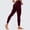 Wine, variant on Soft Leggings for Women No Pockets Running Beach Outdoors Sports Tummy Control High Waist Workout Gym Yoga Pants