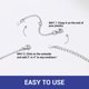 thumbnail image 4 of Extensor de plata esterlina PROSTEEL 2 piezas 4 pulgadas para collar pulsera tobilleras, 4 of 6