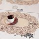 thumbnail image 1 of KDJ Embroidered Lace Tablecloth White Satin Fabric Square Round Rectangle Oval Wedding Party Decor Floral Pattern Elegant Table Cover, 1 of 9