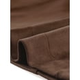 thumbnail image 5 of Gabardina para Mujer con Solapa Abrido de Gamuza Sintético con Doble Botonadura Café XL, 5 of 5