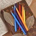 thumbnail image 5 of Zion Judaica Natural Beeswax Hanukkah Candles Set In A Wooden Crate Honeycomb Design Chanukkah Celebration Candles Honey Scented Aroma Candle Set of 45 Multicolored Chanukah Candle Set Holiday Gift, 5 of 6